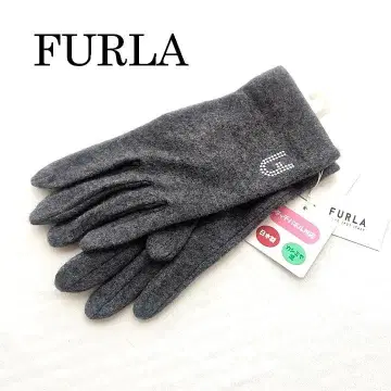 FURLA(훌라) 스마트폰 대응 장갑 다크 그레이 계열