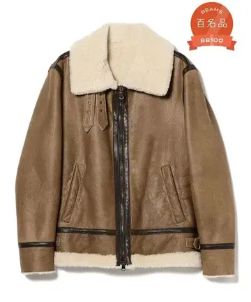 BEAMS QUATTROCCHI / B-3 무스탕 자켓