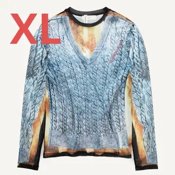 프린트 메쉬 상의 h&m 글렌 마틴스 Glenn martens