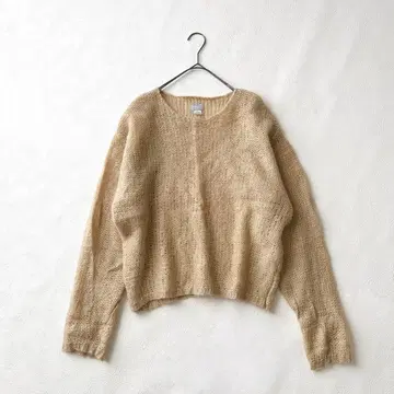 DELUXE 디럭스 모헤어 숏 기장 니트 스웨터 모헤어 S