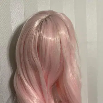 1/3 인형용 핑크 롱 가발 미사용 새상품