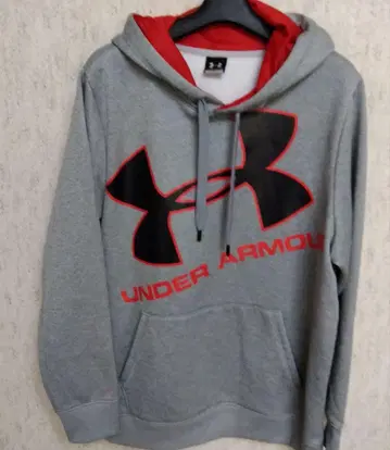 UNDER ARMOUR 후드티 XL 그레이/레드