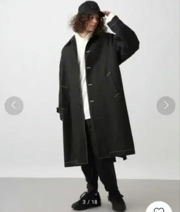 [ HARE ] 스티치 빅 스텐카라 코트 (WEB 한정판)