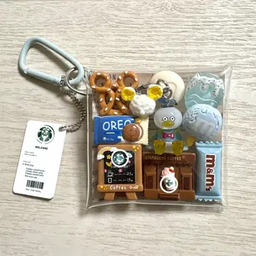 가챠 파우치 도날드 메지루시 액세서리 카페 블루 브라운