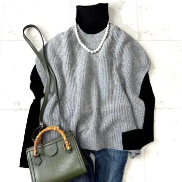 새상품급 저널 스탠다드 리룸 해밀턴 울 꽈배기 베스트 그레이 F