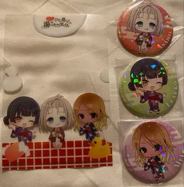 샤니마스 온천 시설 콜라보 구매 혜택 클리어 카드 스트레이 라이트 캔뱃지