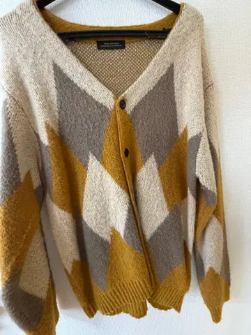 NANO UNIVERSE 다이아몬드 패턴 가디건