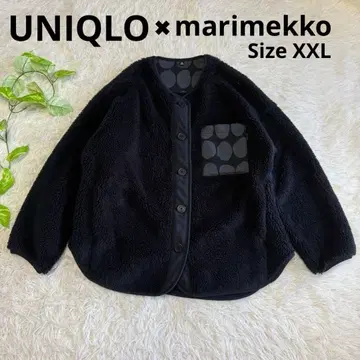 [ 유니클로 ] 즉시 완판 아이템 플리스 마리메꼬 블랙 XXL 여성용