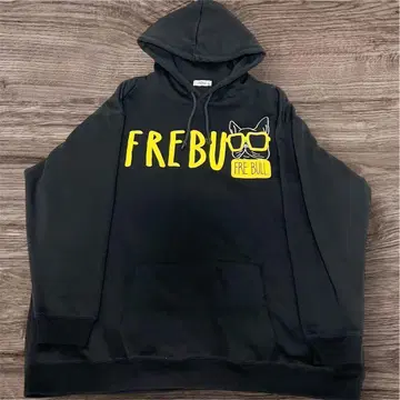 빅 사이즈 5L 풀오버 후드티 프렌치 불독 프린트