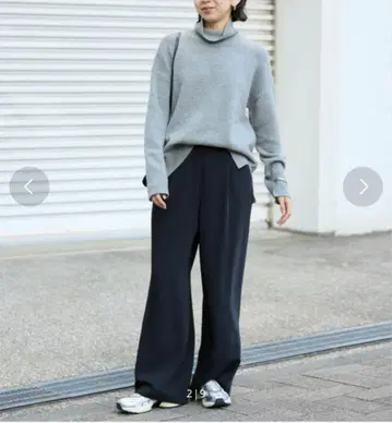 슬로브 이에나 턱 와이드 이지 팬츠