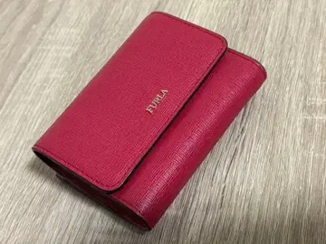 FURLA 3단 폴더형 지갑 레드
