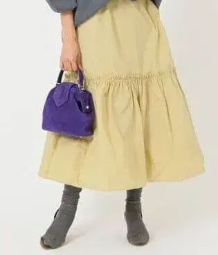 IENA 이에나 메모리 타프타 개더 캉캉 스커트