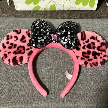 레어 디즈니 레오파드 무늬 귀 머리띠