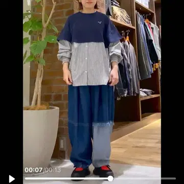 새상품 niko and 쭈리 레이어드 라이크 셔츠