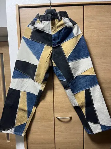 PELIE & PELE 패치워크 데님 팬츠