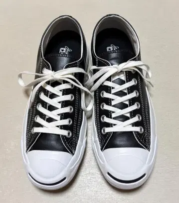 컨버스 잭퍼셀 가죽 블랙 24cm