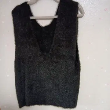 차콜 니트 베스트 ONE 사이즈