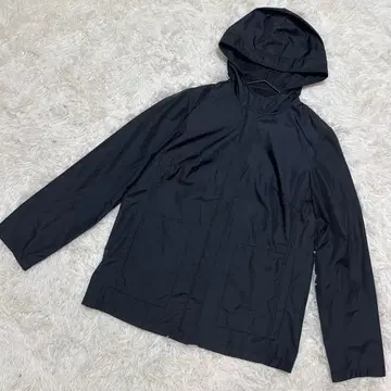 Hartford 나일론 자켓 후드 부착 방수 심플 블랙