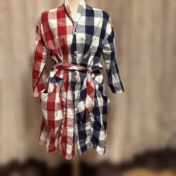 ALEXANDER LEE CHANG 체크 무늬 셔츠 원피스 (긴팔)