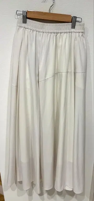 JEANASIS 화이트 롱 스커트