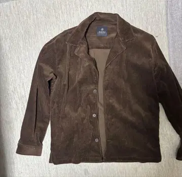 코듀로이 자켓 브라운