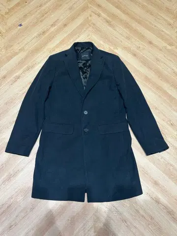 MARCIANO 네이비 체스터 코트