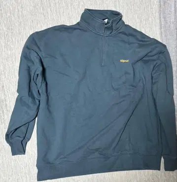 SIGNAL M 하프 지퍼 트레이닝복 다크 블루