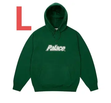 PALACE Border Logo Hood Green L 사이즈 새상품