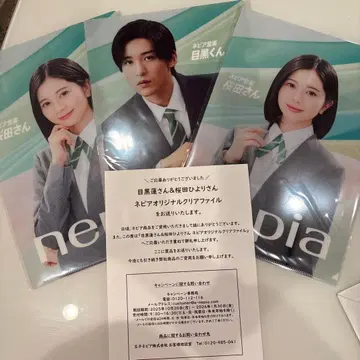 메구로 렌 & 사쿠라다 히요리 클리어 파일 3장 세트