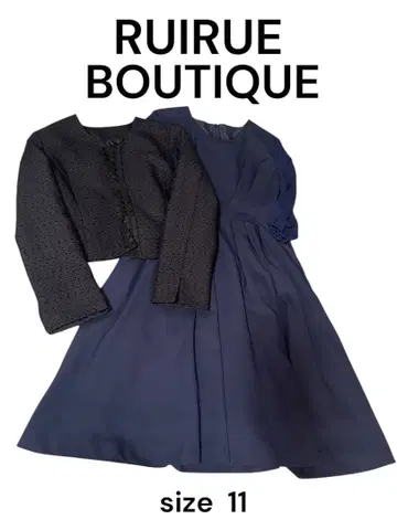 RUIRUE BOUTIQUE 네이비 원피스 수트 사이즈 11
