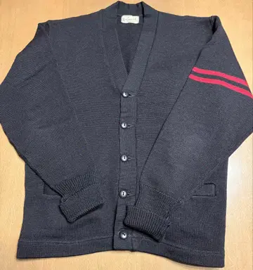 Brunswick 블랙 가디건 레터드 가디건 빈티지