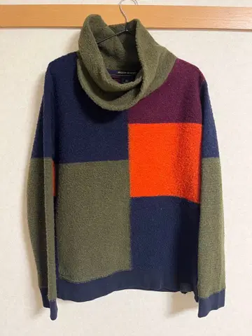 SCOTCH&SODA 패치워크 하이넥 스웨터