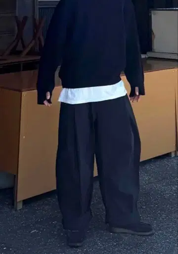 NUGU 와이드 라운드 팬츠 newretro