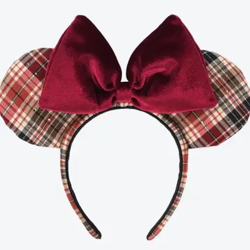 최종 가격 [ 머리띠 ] 디즈니 2025 할로윈 미니 체크 브라운