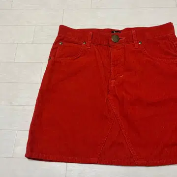 Lee green label relaxing 코듀로이 미니 스커트