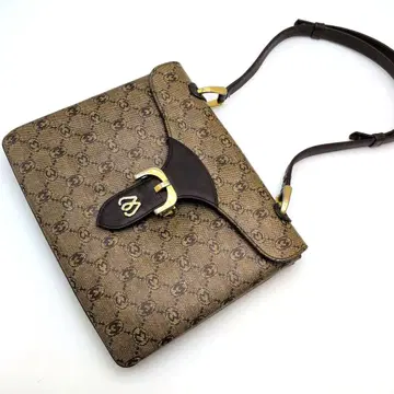 모라비토 올 패턴 PVC x 천연 가죽 가죽 숄더백