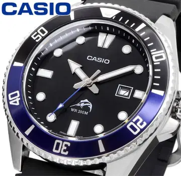 CASIO 카지키 다이버 MDV-106B-1A1V 블랙 블루