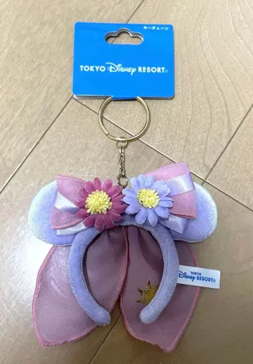 디즈니 판타지 스프링스 라푼젤 머리띠 키체인