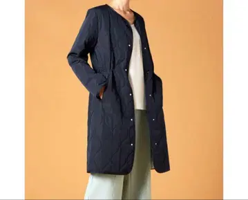 새상품급 두클라쎄 퀼팅 코트 L 네이비