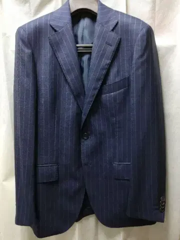 ONLY 네이비 스트라이프 수트