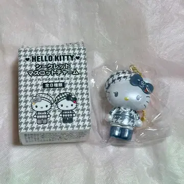 산리오 시크릿 마스코트 참 모노크롬 걸리시 헬로키티