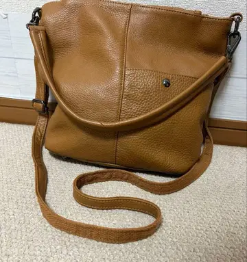 exru Vertu 브라운 소가죽 숄더백 2way