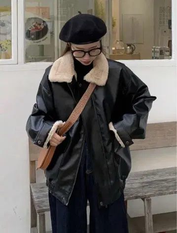 SHEIN 빈티지 인조 모피 자켓 따뜻한 아우터 웨어