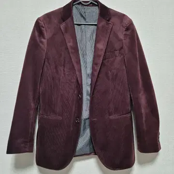 버건디 블레이저 2버튼 테일러드 자켓
