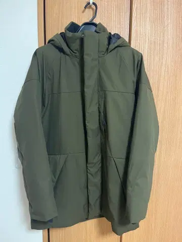 워크맨 FLAME-TECH 몬스터 후드티 카키색 S 사이즈