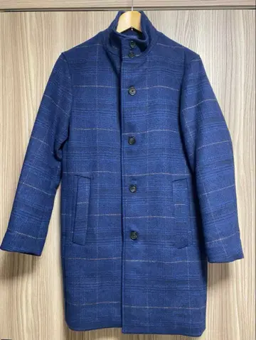 417 에디피스 417EDIFICE 스탠드 카라 코트 네이비 S