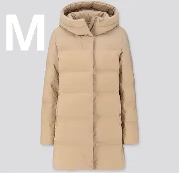 익명 배송 UNIQLO 심리스 다운 숏코트 베이지 M