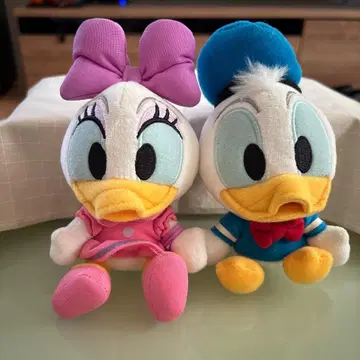 [ 커플 세트 ] 디즈니 도날드 & 데이지 핀 배지 봉제 인형