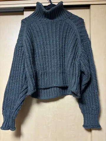 H&M 그레이 터틀넥 스웨터 XS  니트
