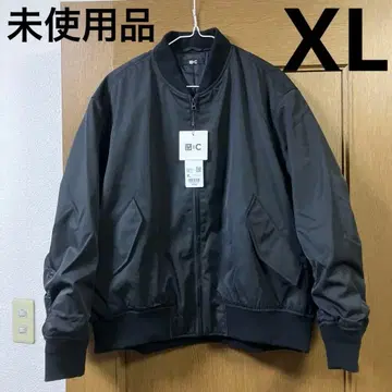 새상품 미사용 UNIQLO C 유니클로 보머 자켓 XL 블랙